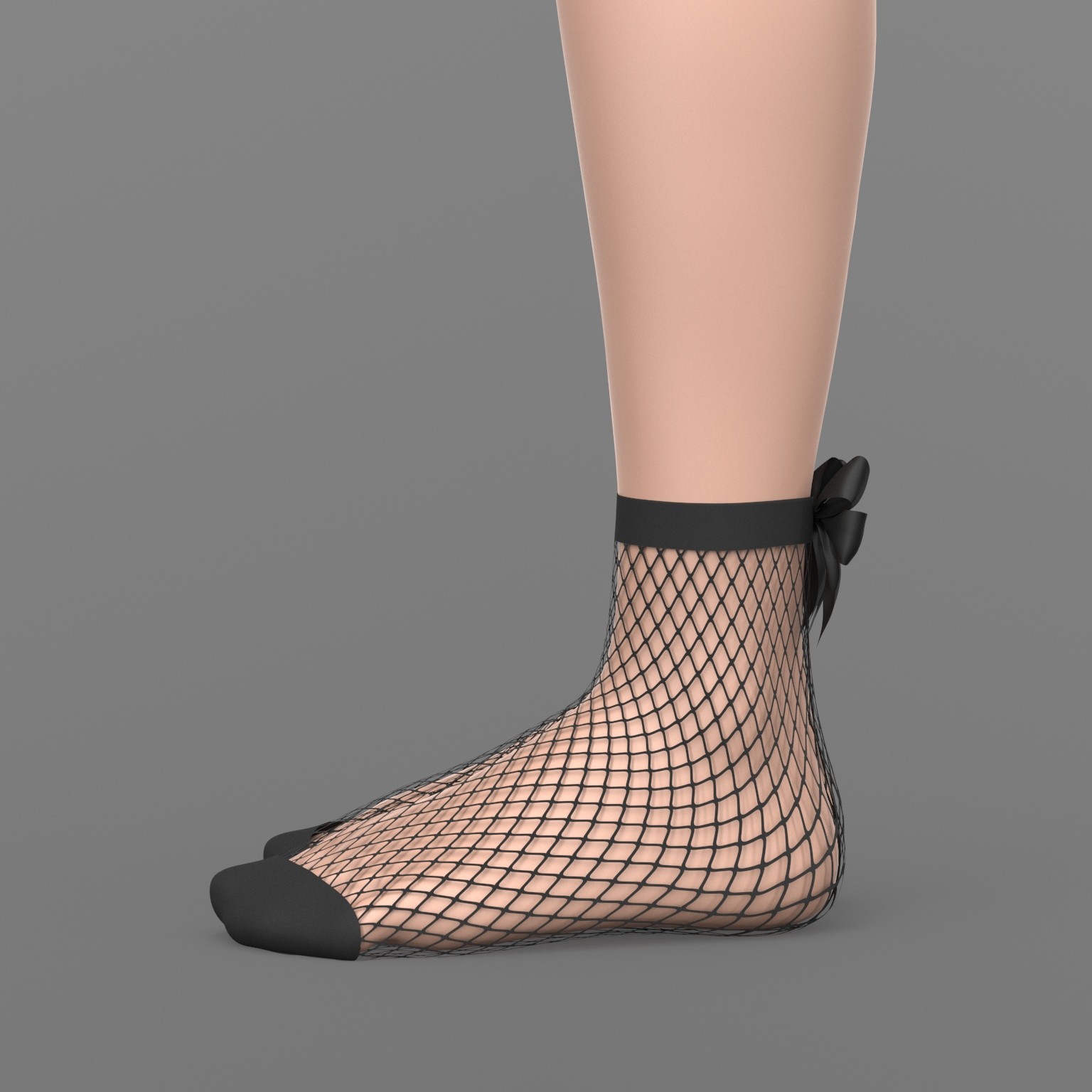 Fishnet Socks with Bow G8 Female by N/A