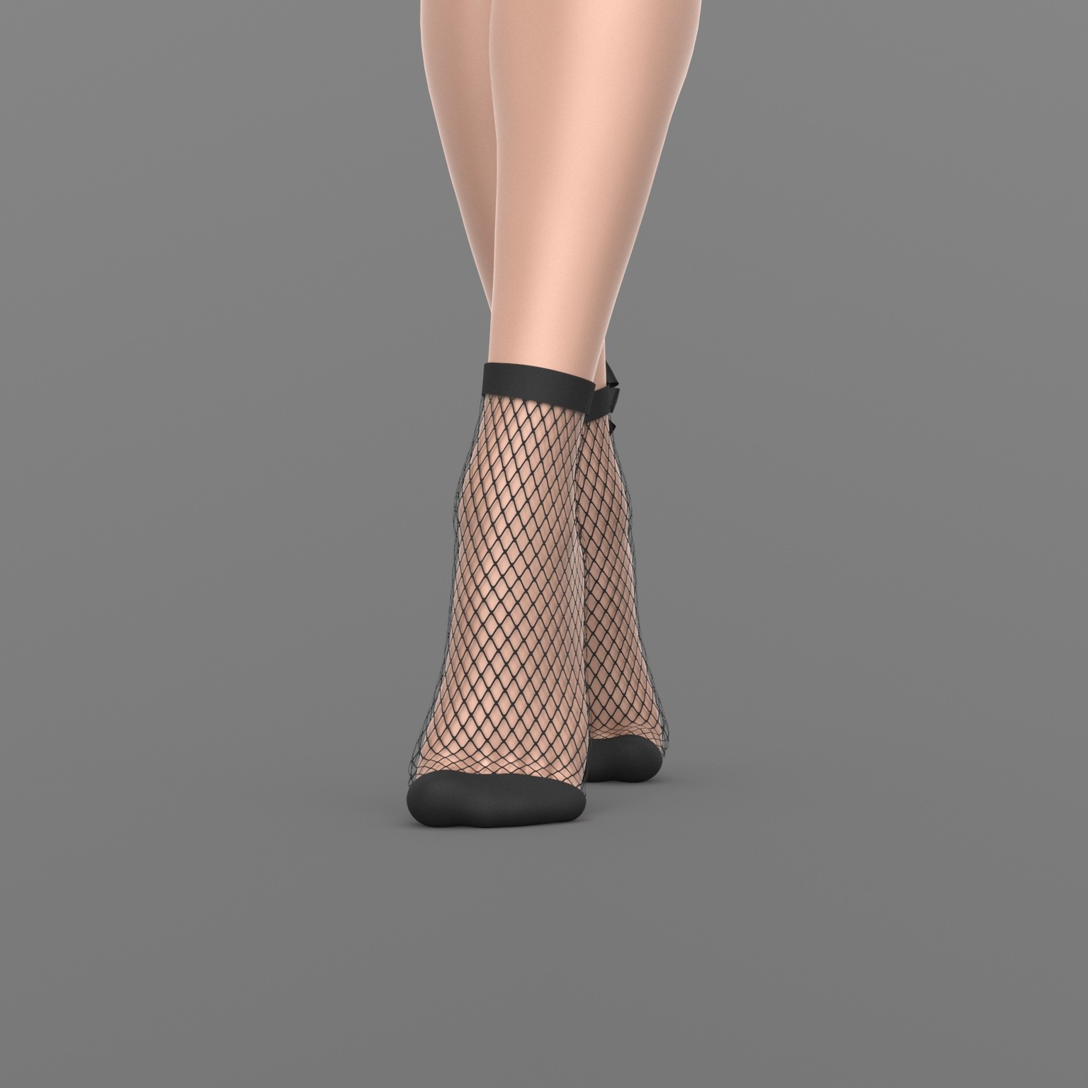 Fishnet Socks with Bow G8 Female by N/A