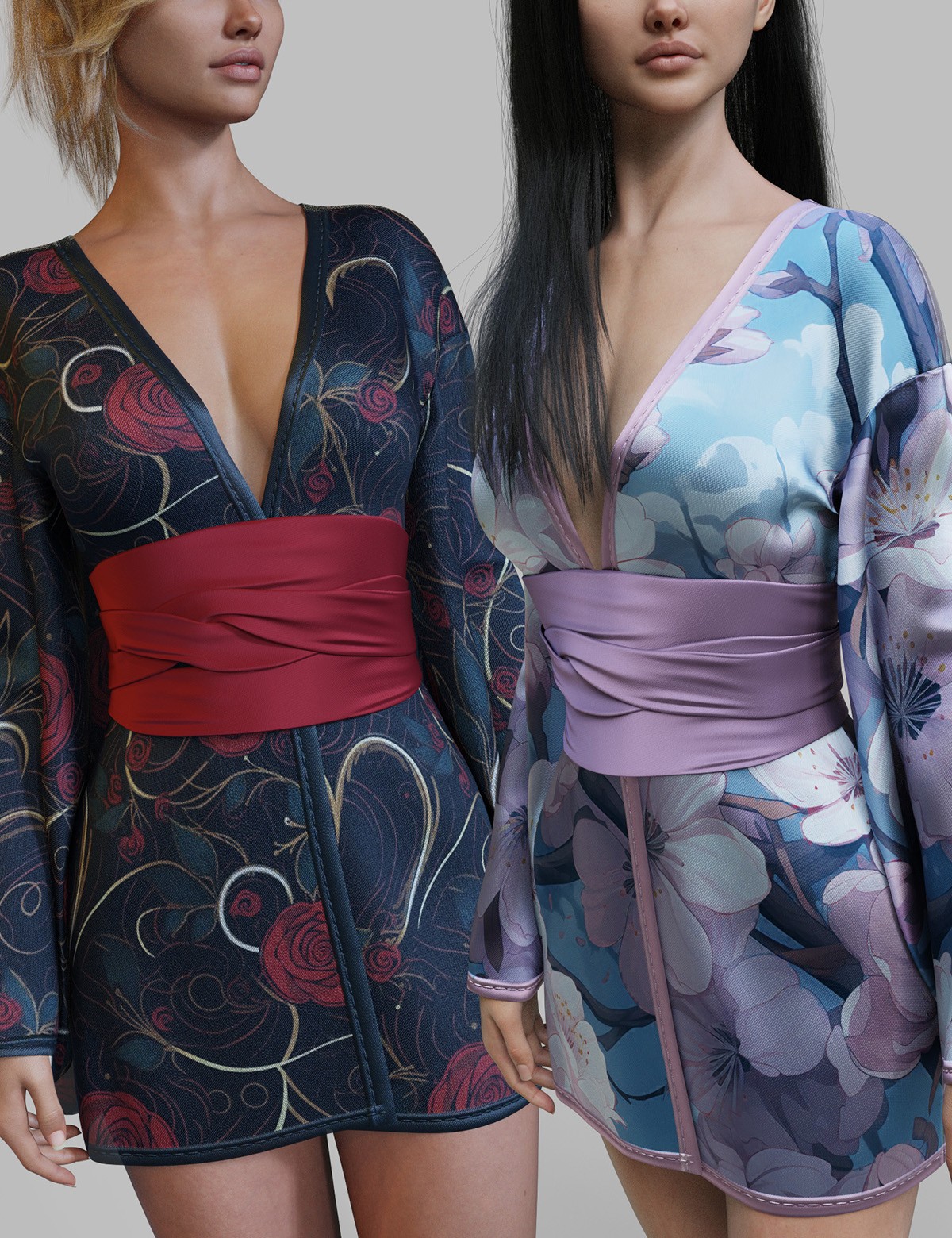 Vision for dForce Petals Short Robe G8-8.1F by N/A