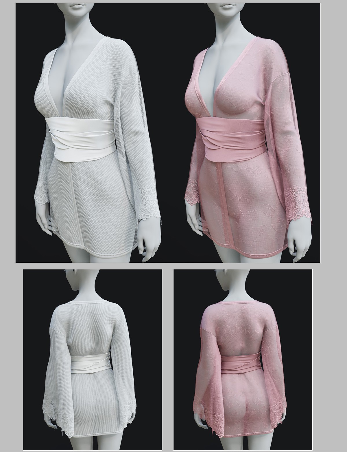 Vision for dForce Petals Short Robe G8-8.1F by N/A