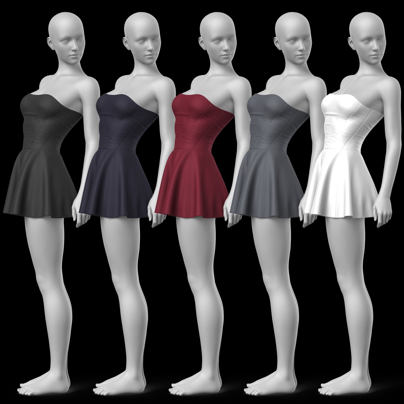 Corset Dress G8 Female by N/A