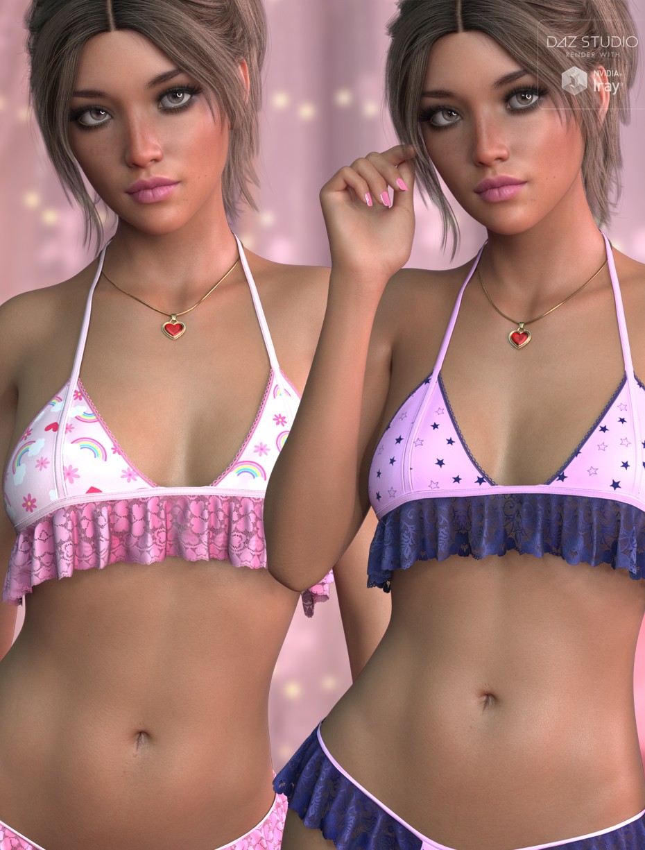 Trendy Textures for dForce Little Cute Bra G8FG8.1F G9 by N/A
