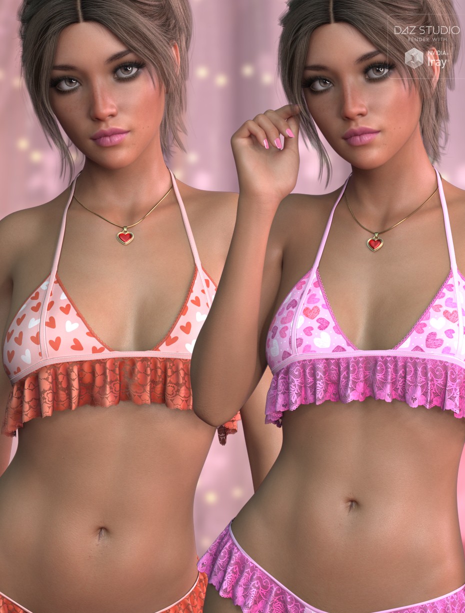 Trendy Textures for dForce Little Cute Bra G8FG8.1F G9 by N/A