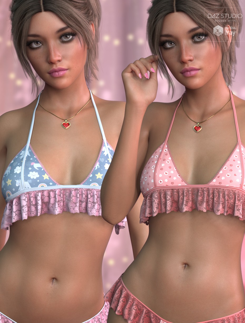Trendy Textures for dForce Little Cute Bra G8FG8.1F G9 by N/A