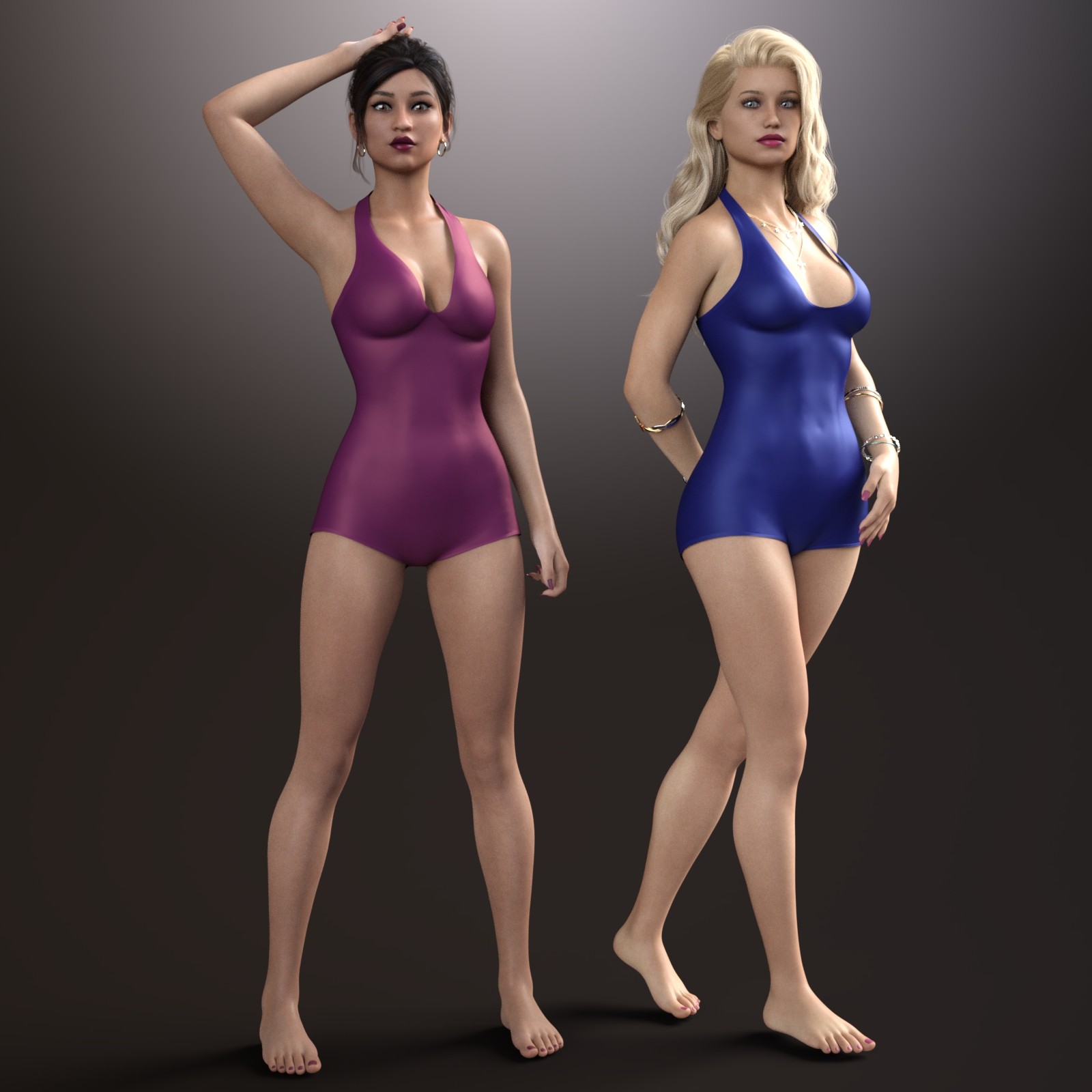 MbM Standing Poses Mega Set Vol 01 for Genesis 8/8.1 Female by N/A
