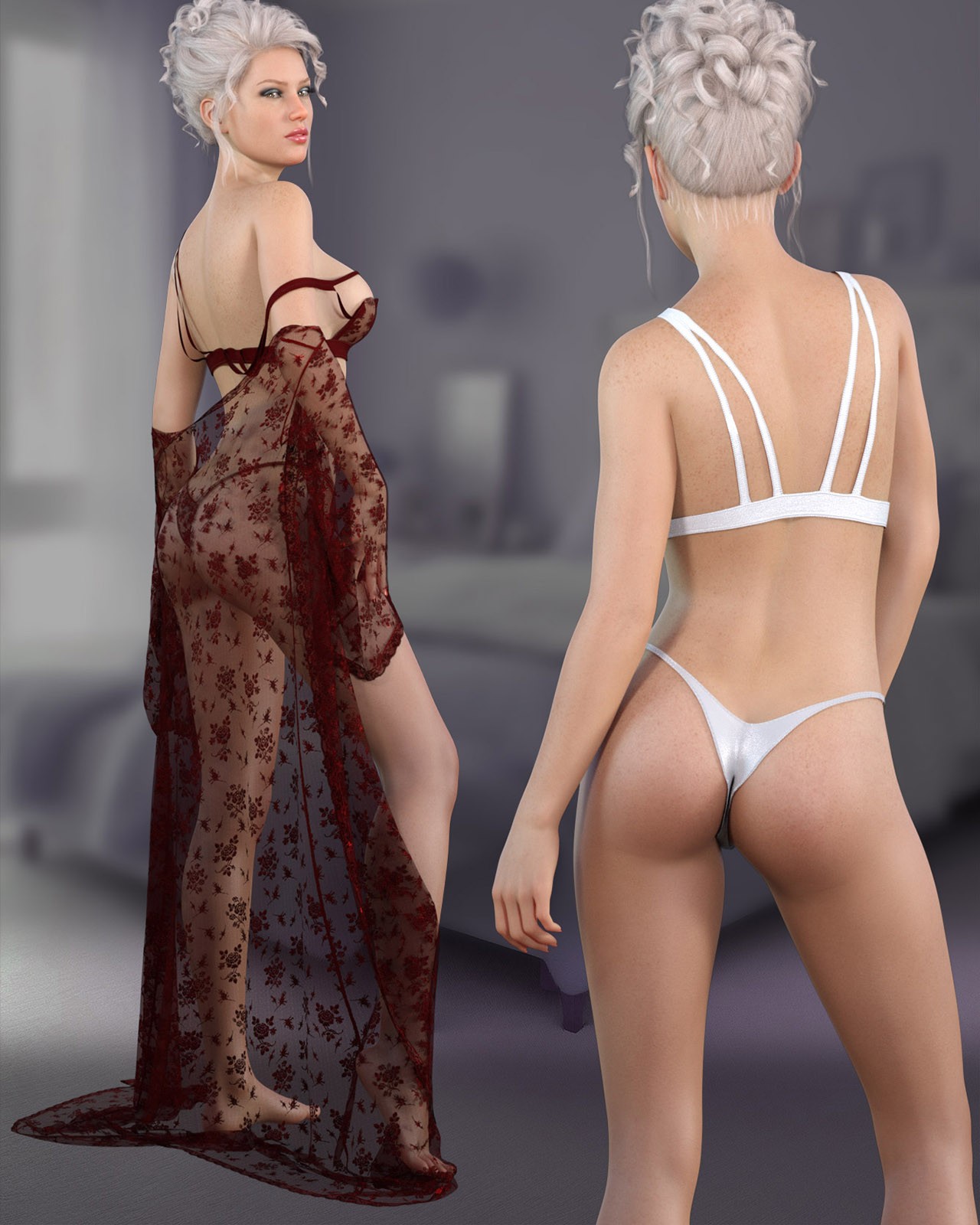 dforce - Passion Fire Lingerie - Genesis 8 by N/A
