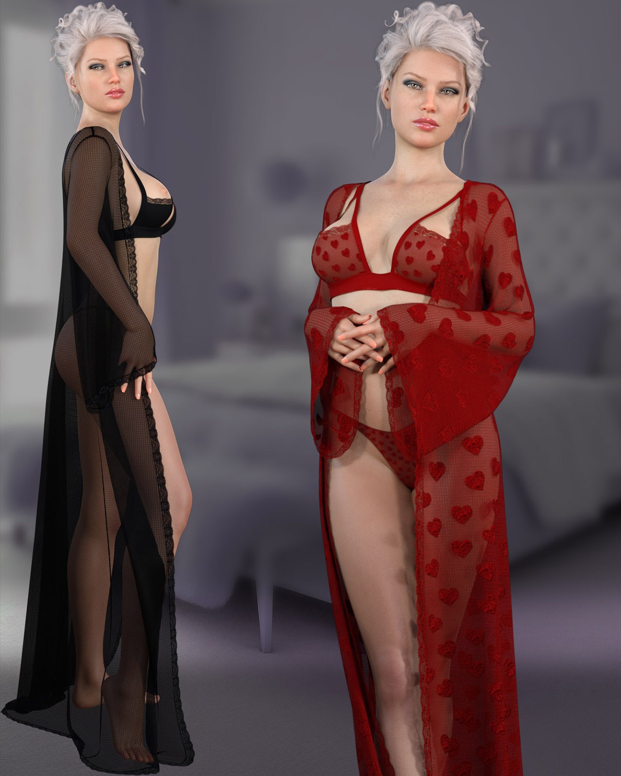 dforce - Passion Fire Lingerie - Genesis 8 by N/A
