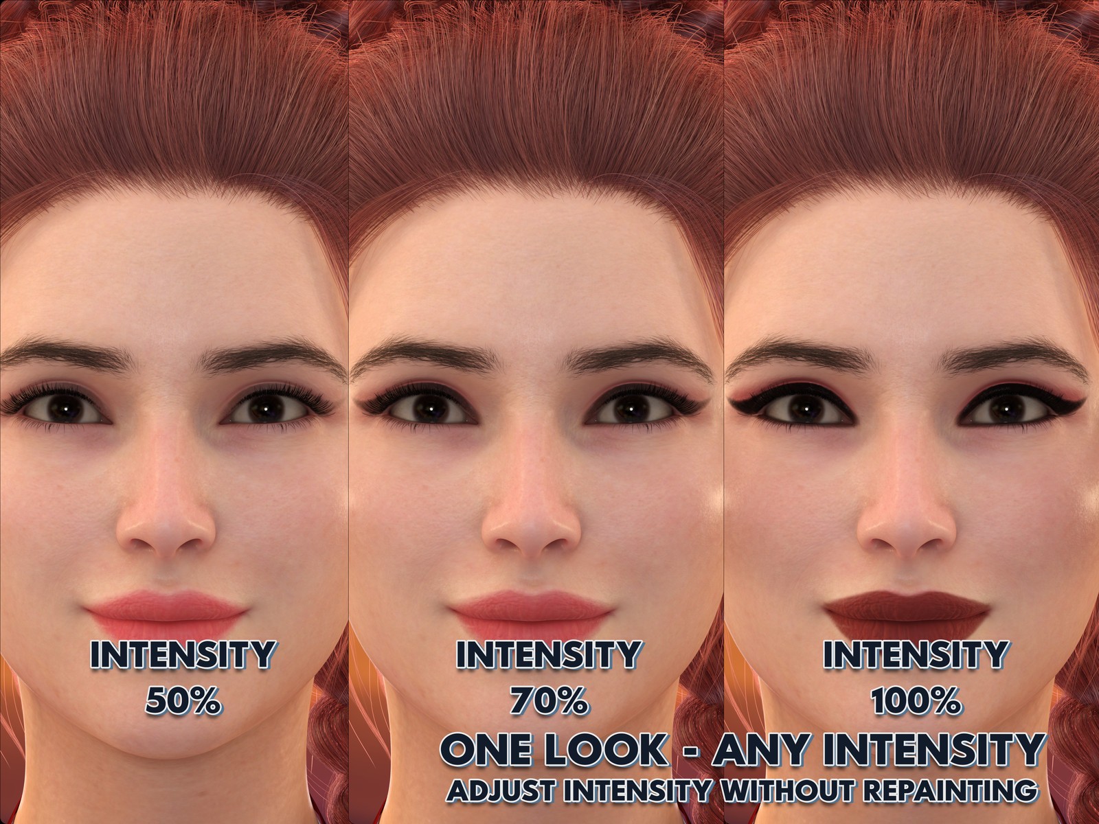 DD Makeup Editor - Iray Uber Skin Makeup System for Genesis 9 by N/A