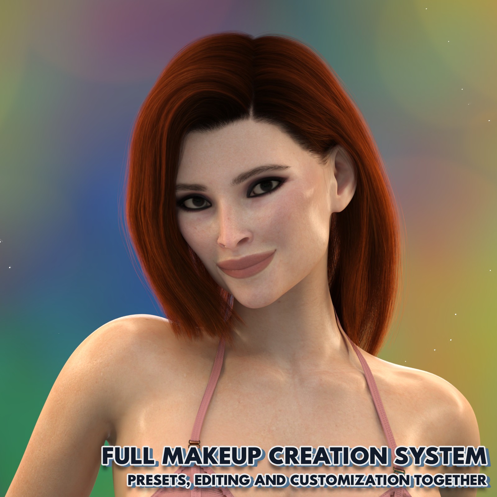 DD Makeup Editor - Iray Uber Skin Makeup System for Genesis 9 by N/A