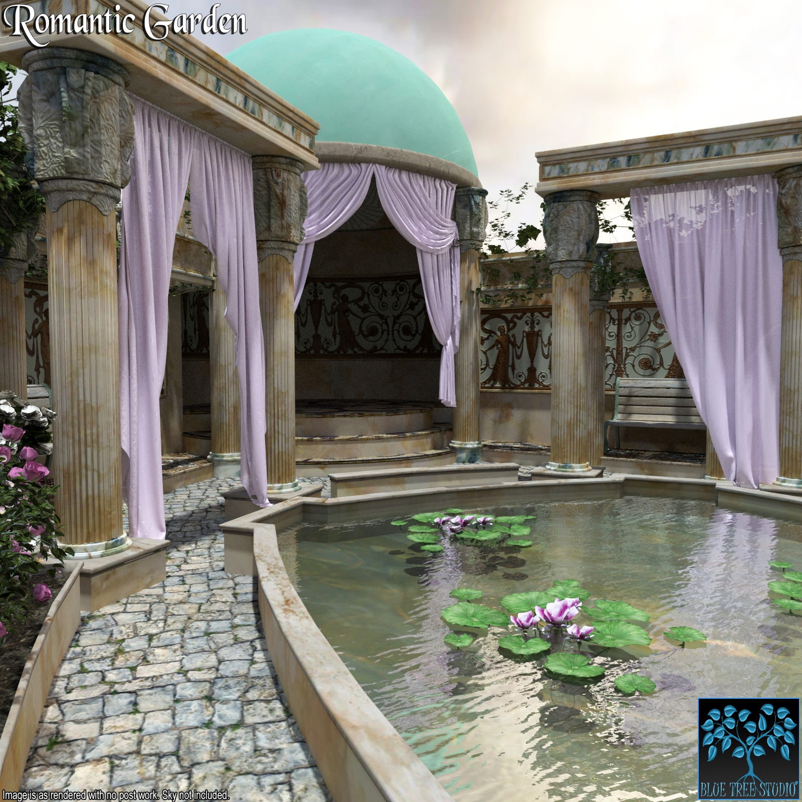 Romantic Garden for Daz Studio by N/A