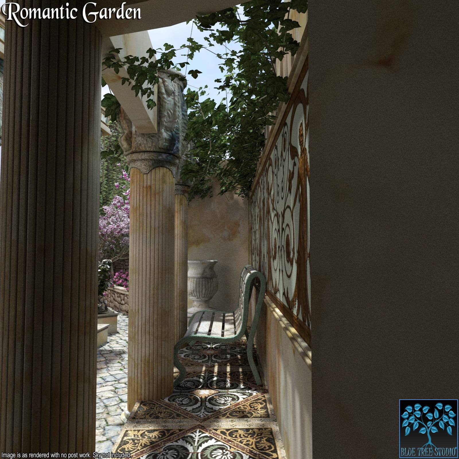 Romantic Garden for Daz Studio by N/A