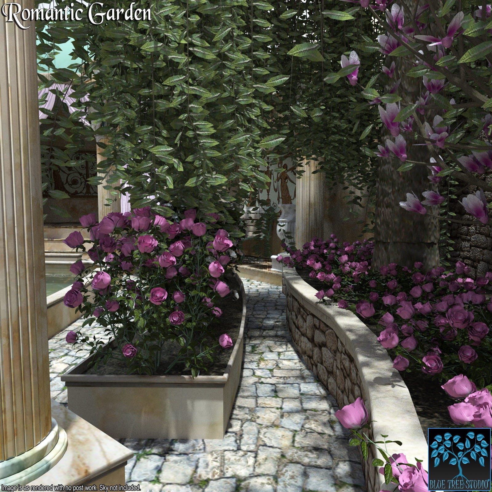 Romantic Garden for Daz Studio by N/A