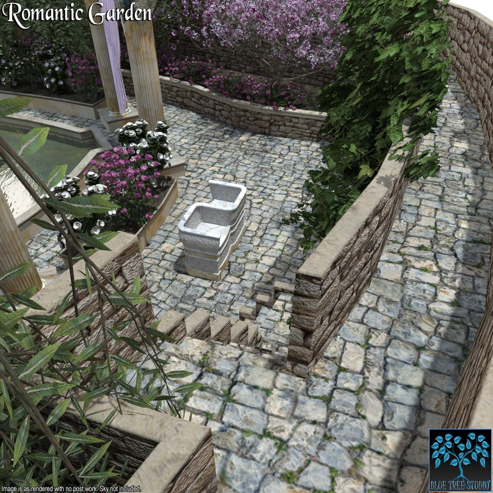 Romantic Garden for Daz Studio by N/A