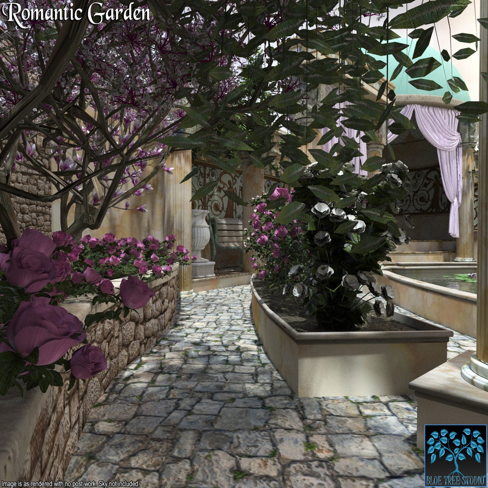 Romantic Garden for Daz Studio by N/A