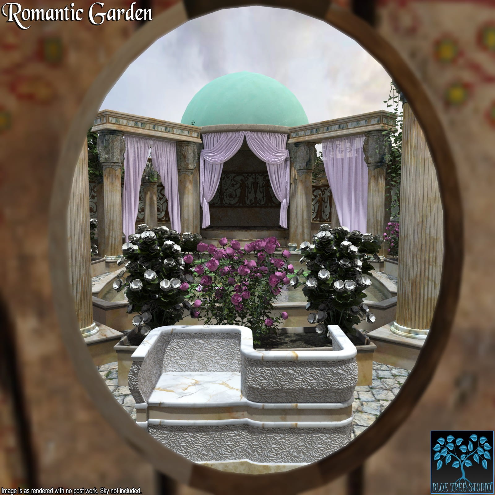 Romantic Garden for Daz Studio by N/A