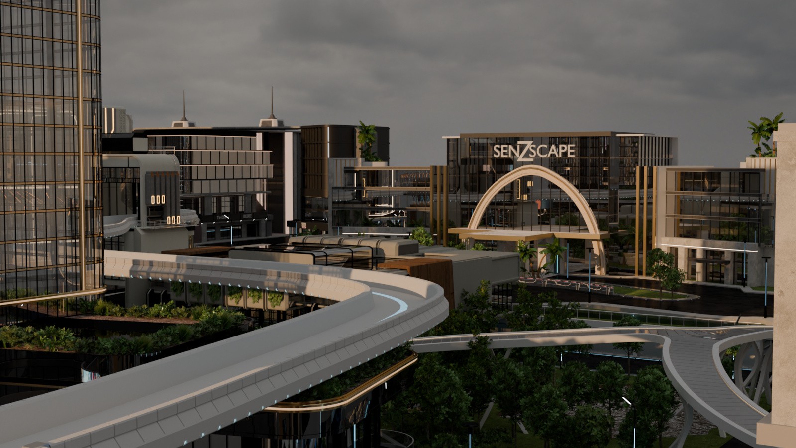 Sci-fi City Base by N/A