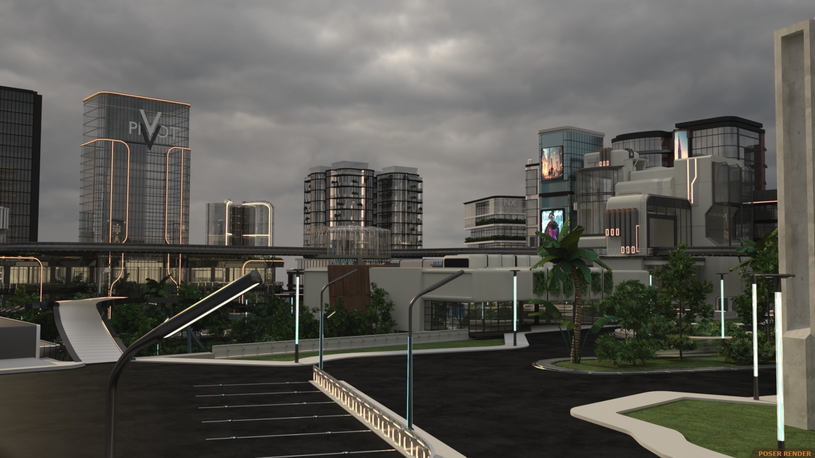 Sci-fi City Base by N/A
