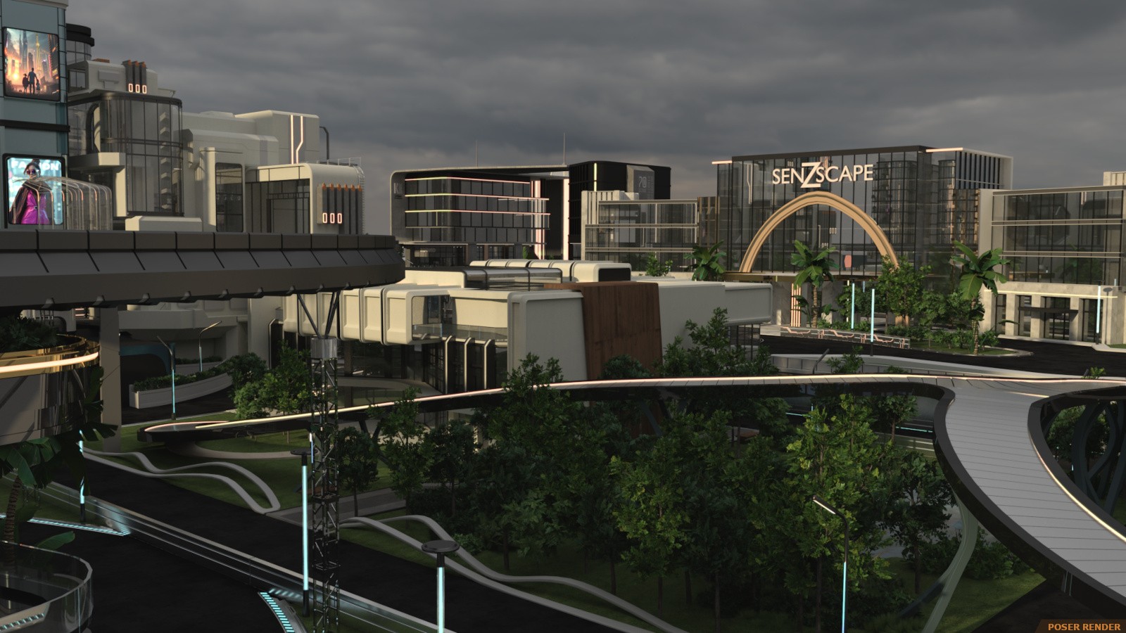 Sci-fi City Base by N/A