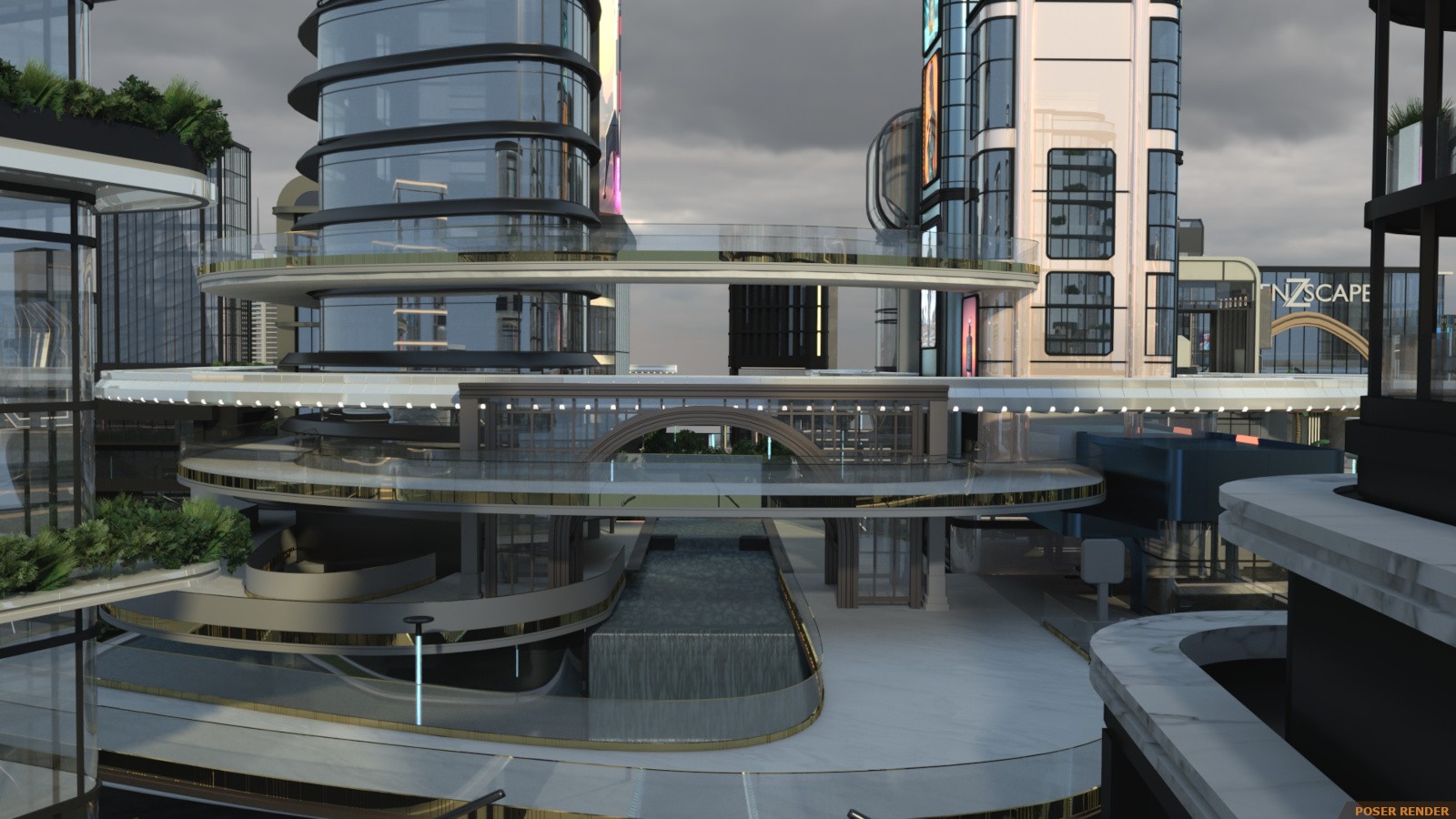 Sci-fi City Base by N/A