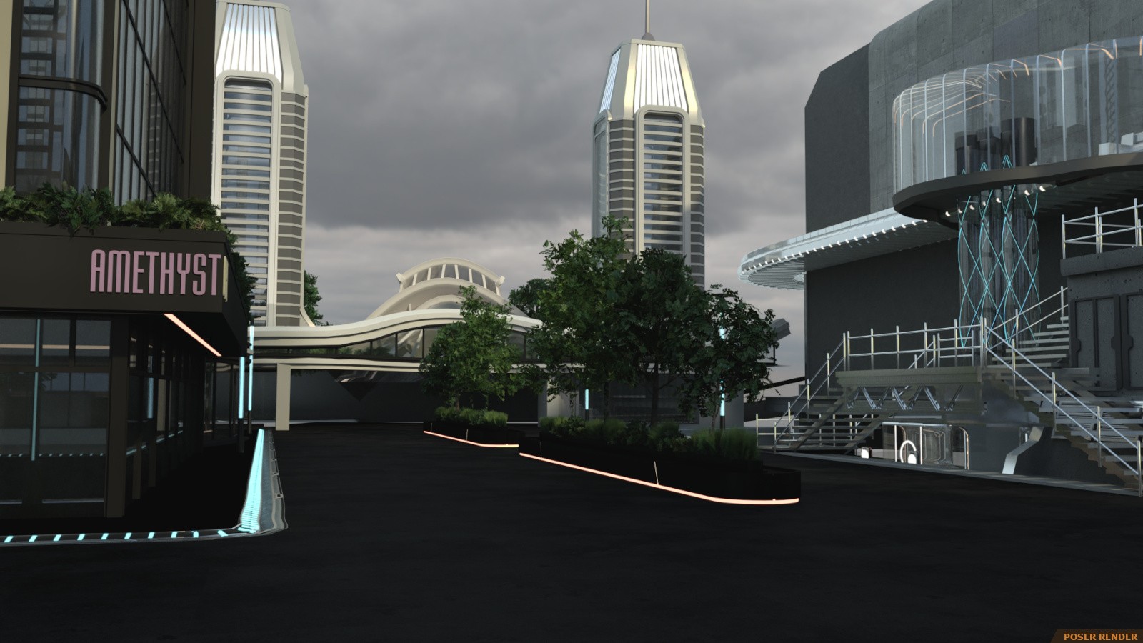 Sci-fi City Base by N/A