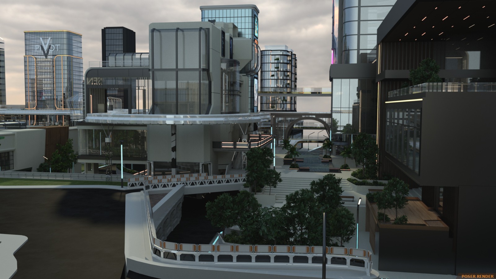 Sci-fi City Base by N/A