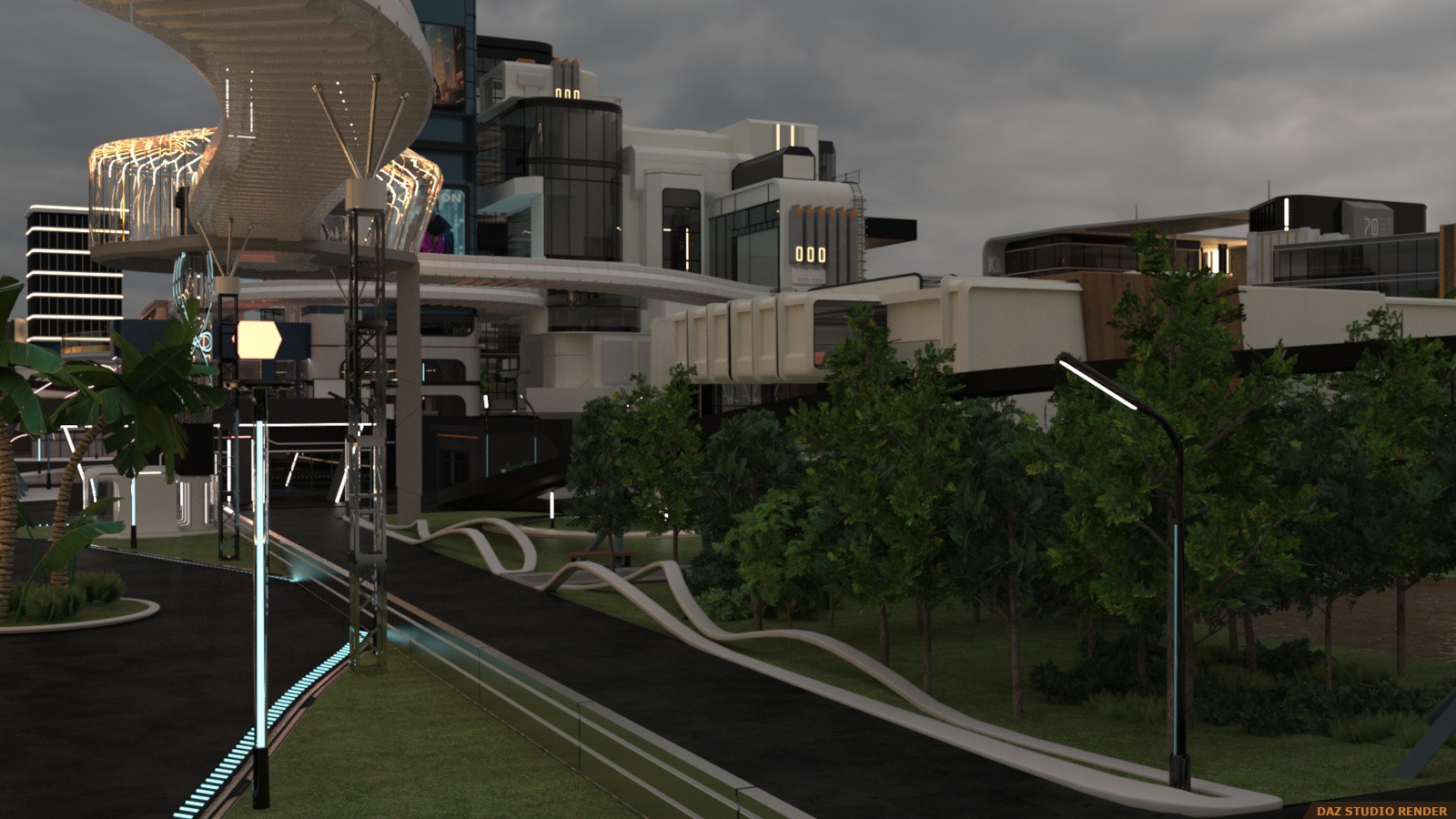 Sci-fi City Base by N/A