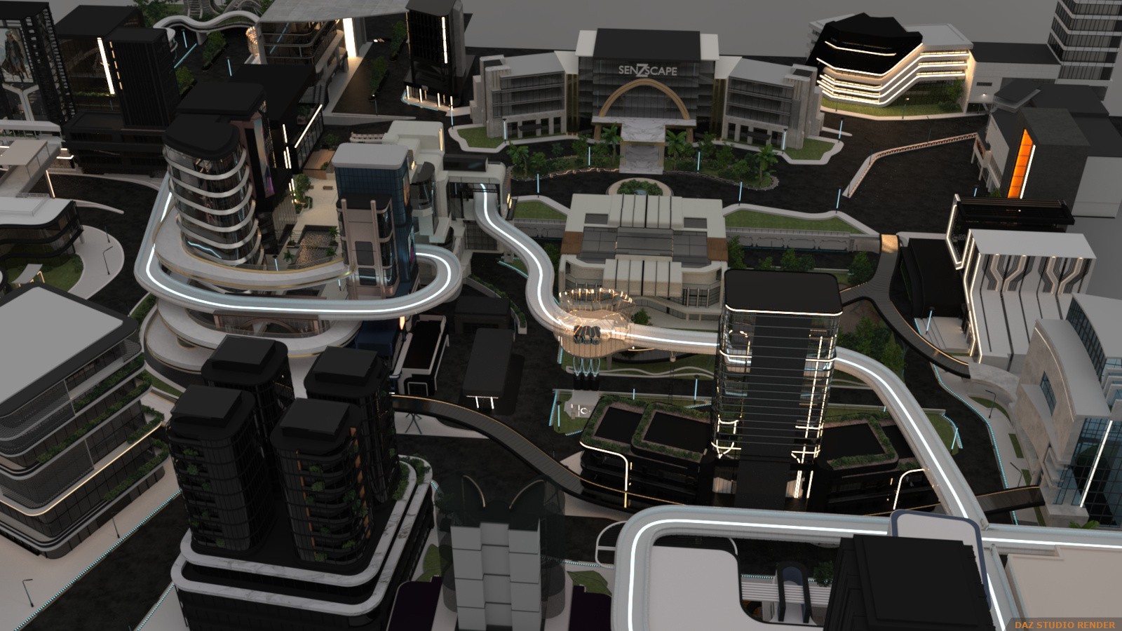 Sci-fi City Base by N/A