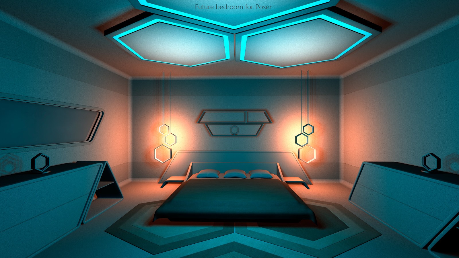 Future bedroom for Poser by N/A