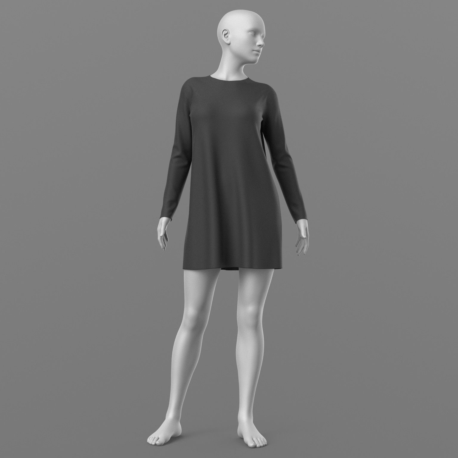 Short Dress 6v and Tights Stockings G8 Female by N/A