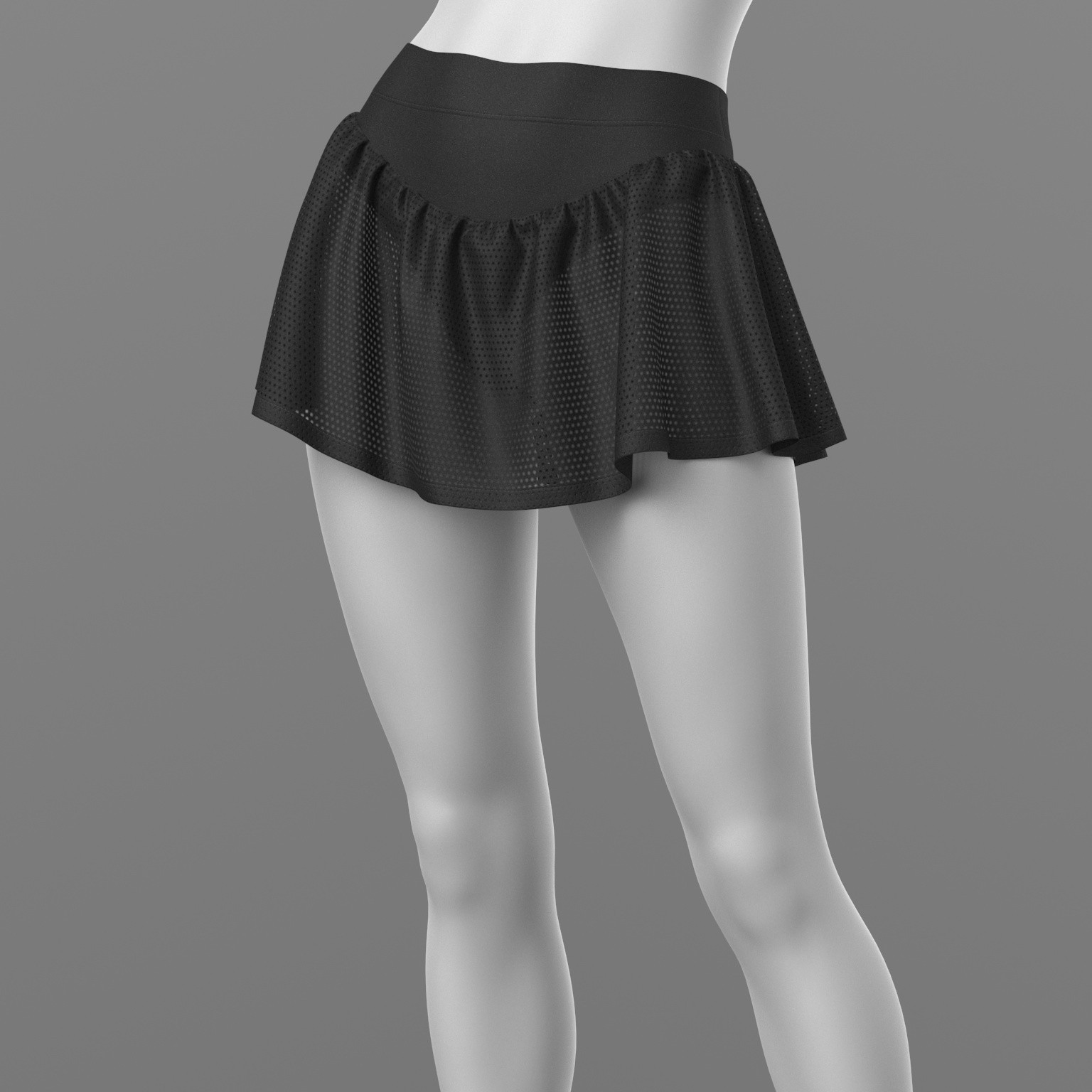 Skirt Shorts and Nylon Stockings G8 Female by N/A