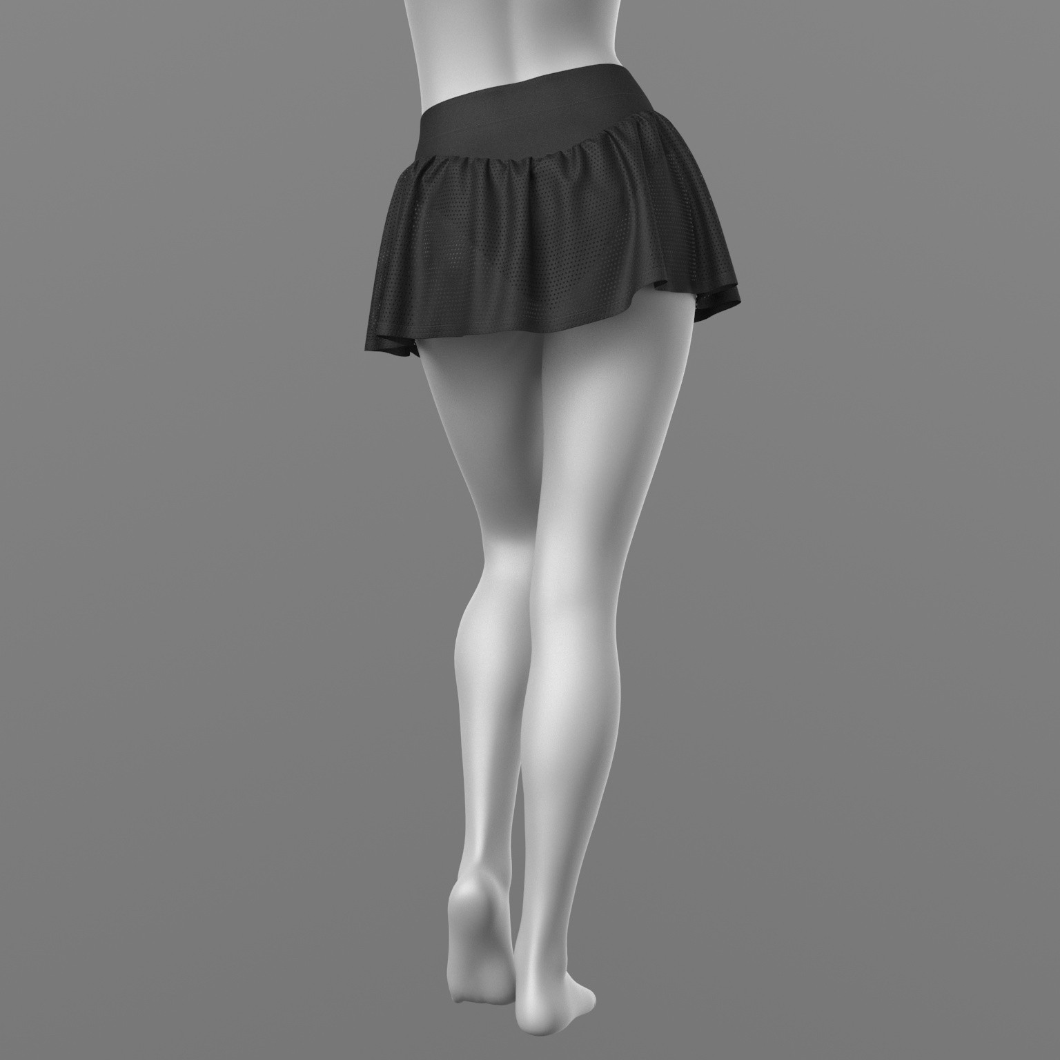 Skirt Shorts and Nylon Stockings G8 Female by N/A