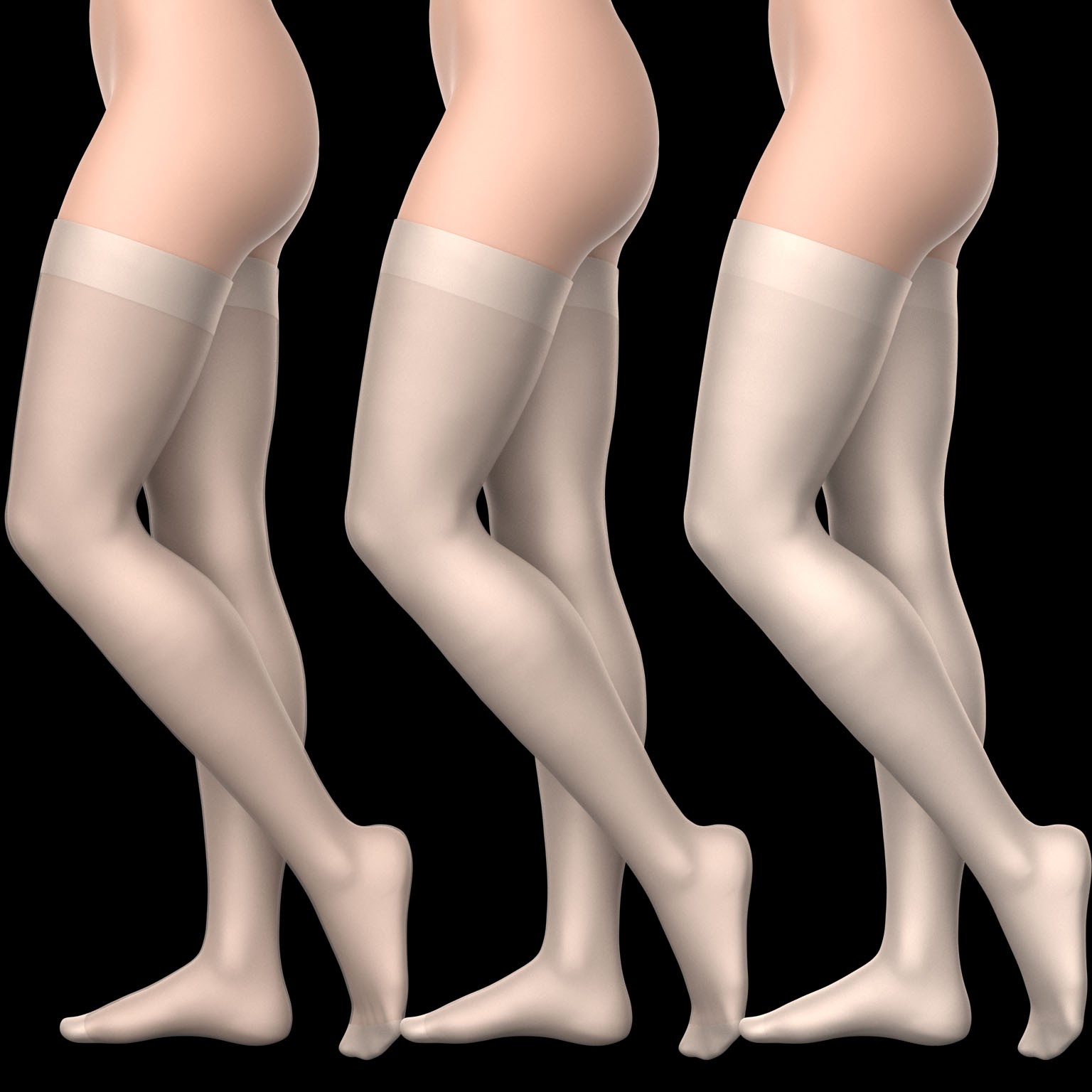 Skirt Shorts and Nylon Stockings G8 Female by N/A