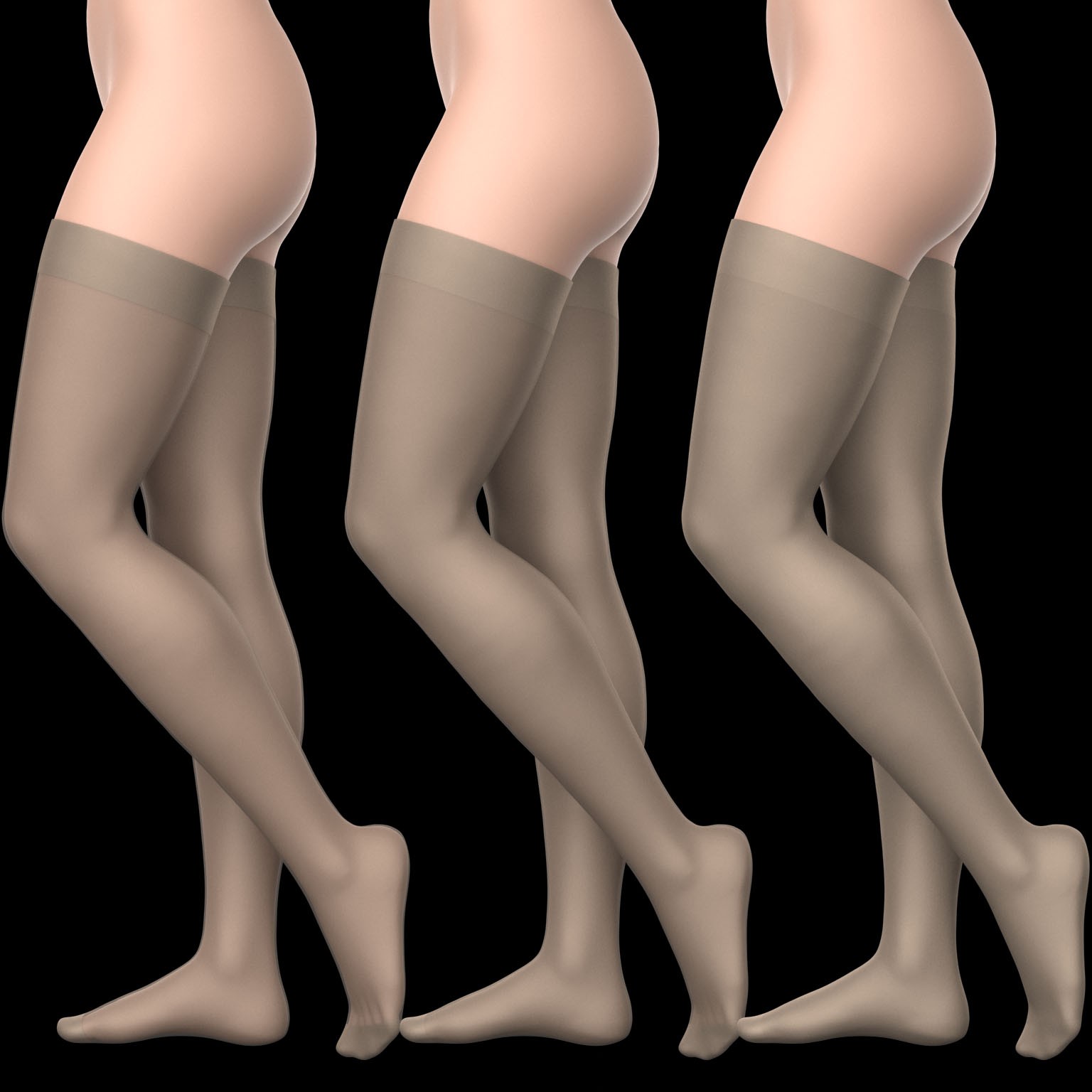 Skirt Shorts and Nylon Stockings G8 Female by N/A