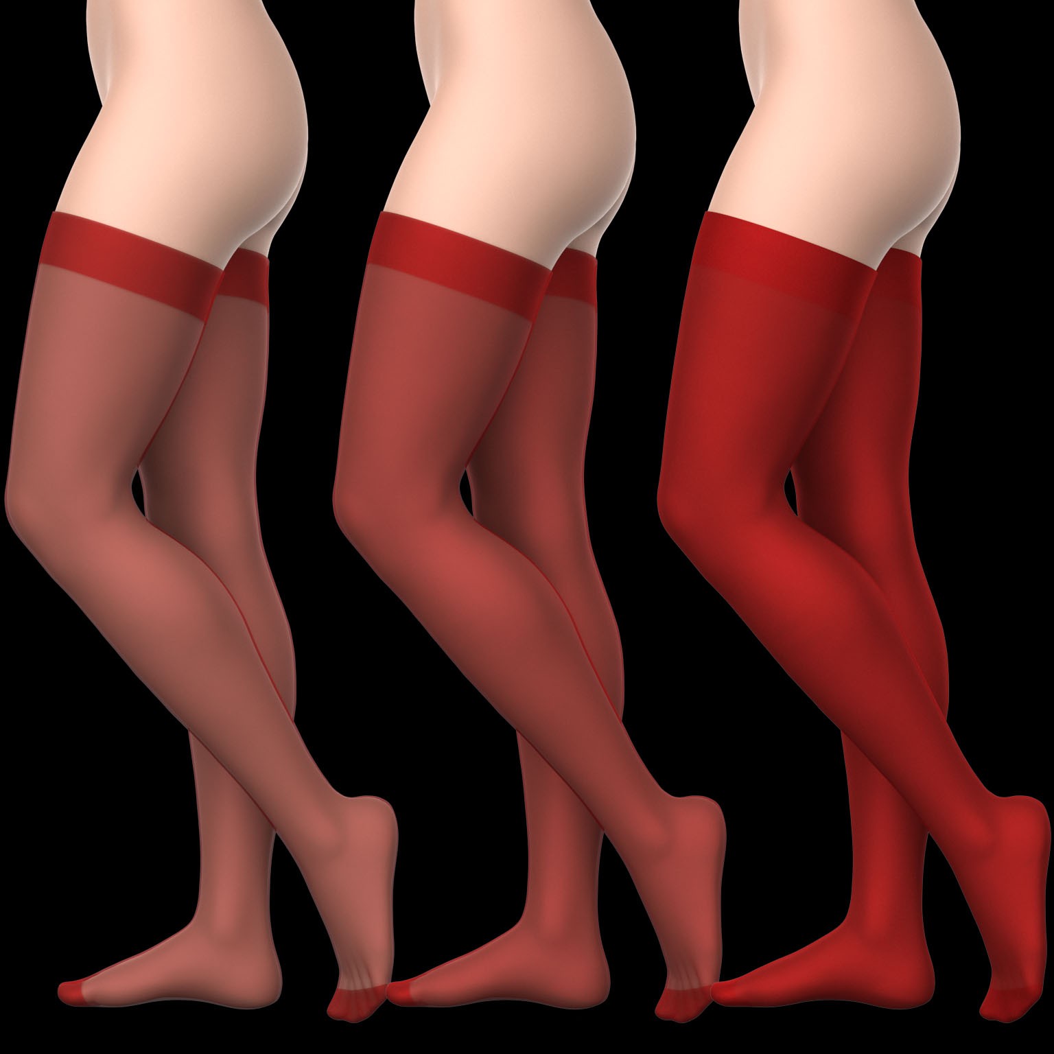 Skirt Shorts and Nylon Stockings G8 Female by N/A