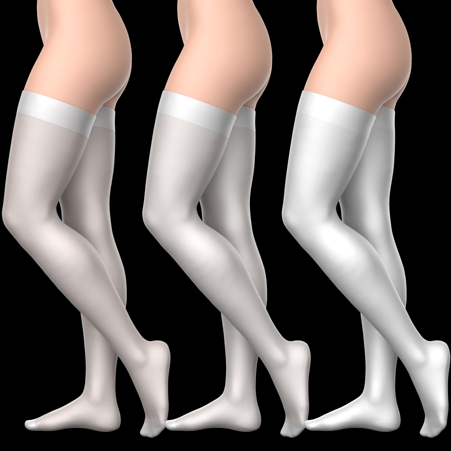 Skirt Shorts and Nylon Stockings G8 Female by N/A