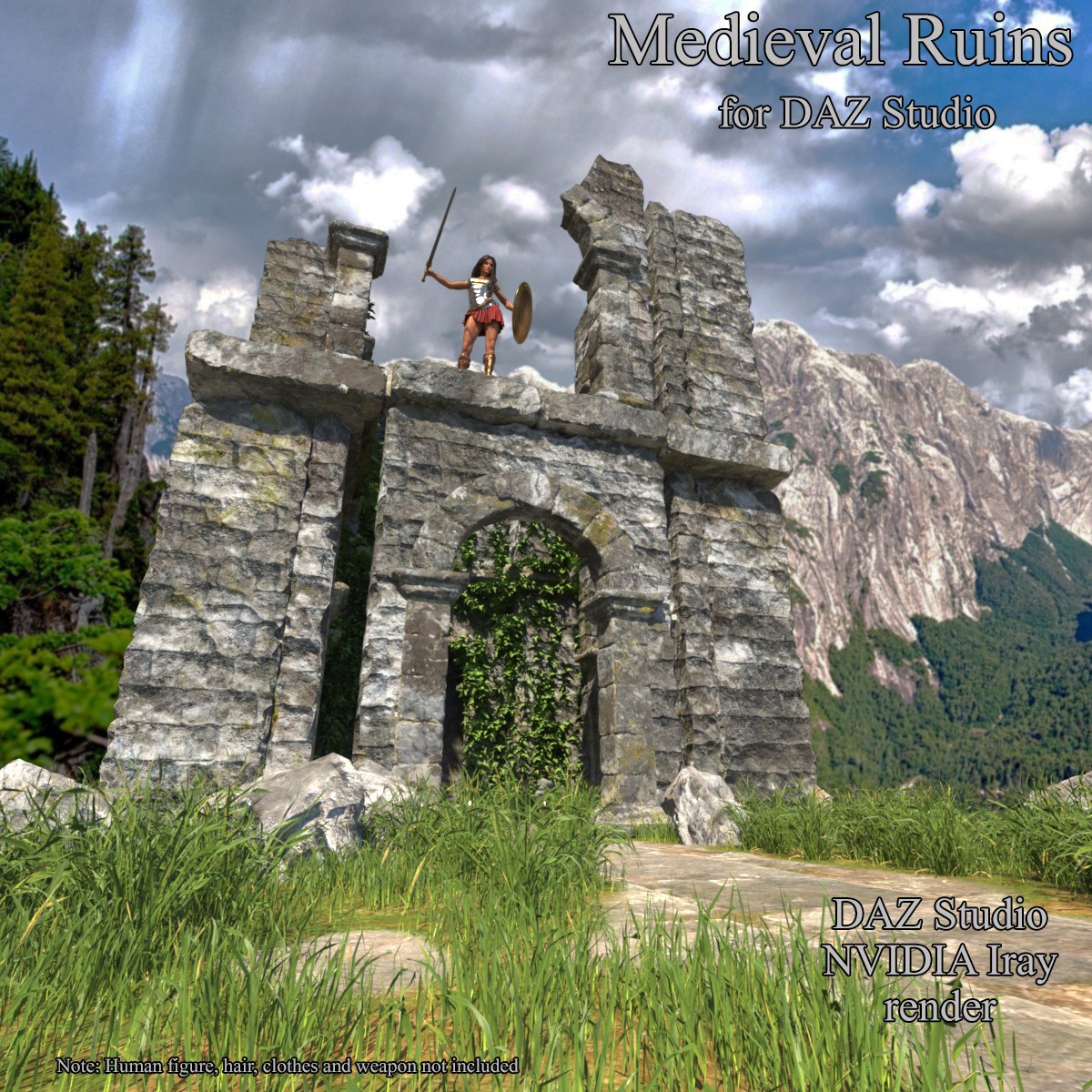 AJ Medieval Ruins for DAZ Studio by N/A