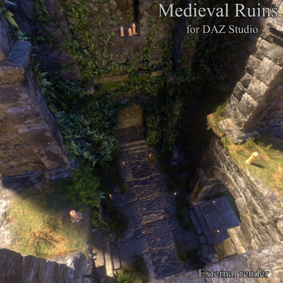 AJ Medieval Ruins for DAZ Studio by N/A