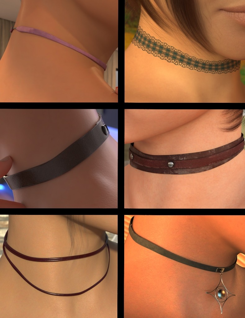 HF3D Neckwear Collection 1 for G8F and G9 by N/A