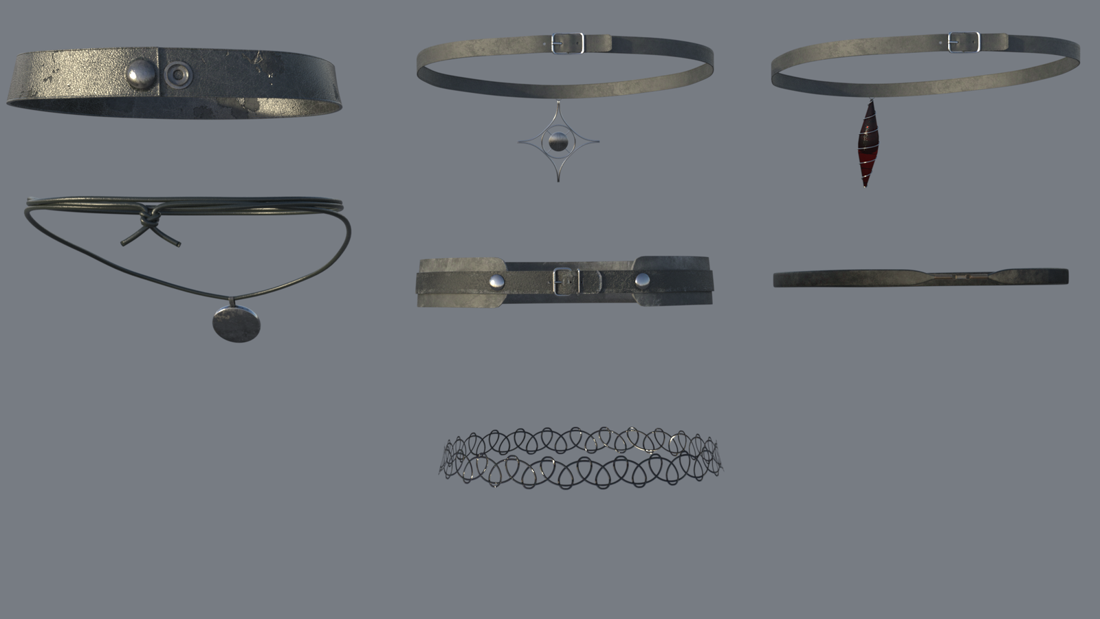 HF3D Neckwear Collection 1 for G8F and G9 by N/A