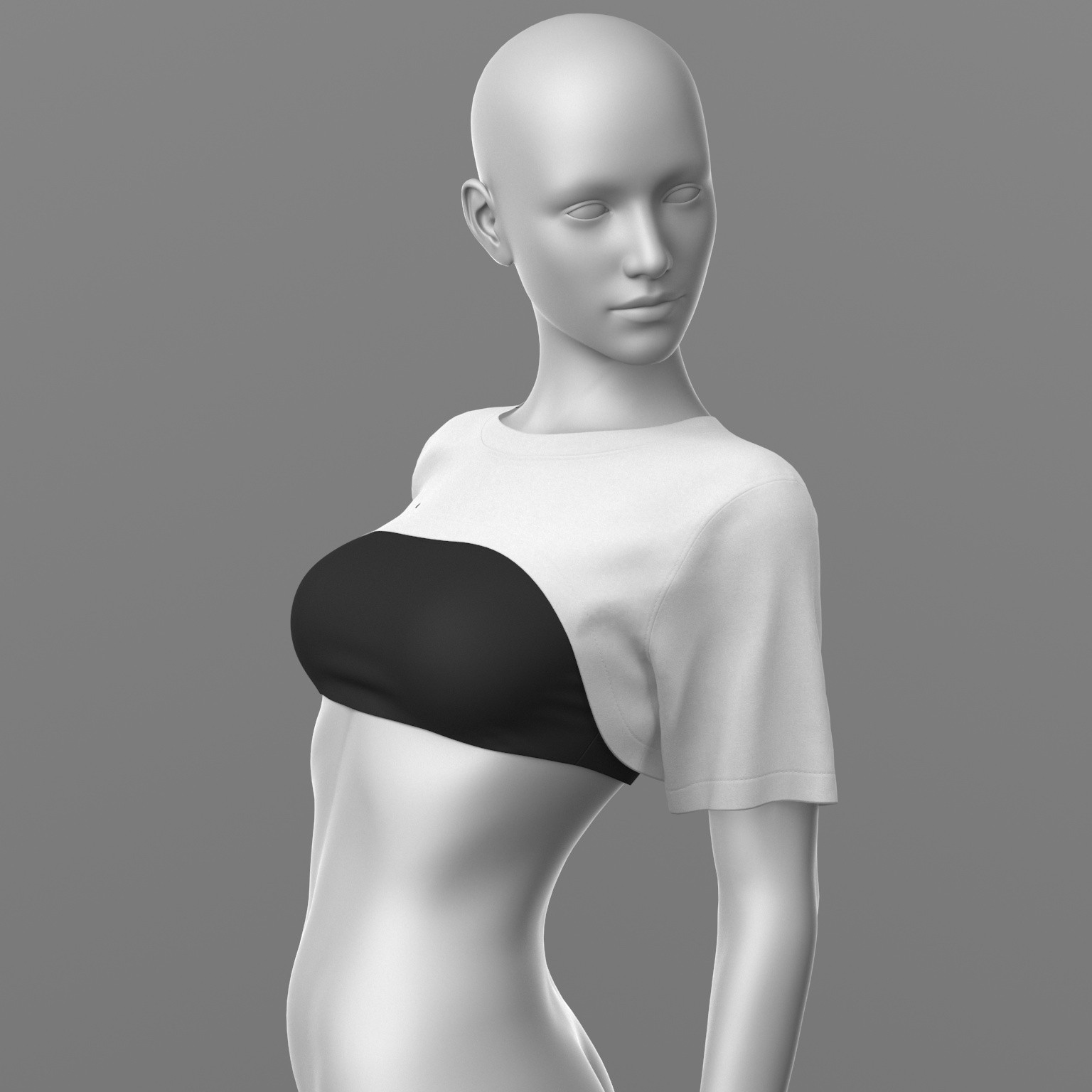 Short Shirt and Top 06v G8 Female by N/A