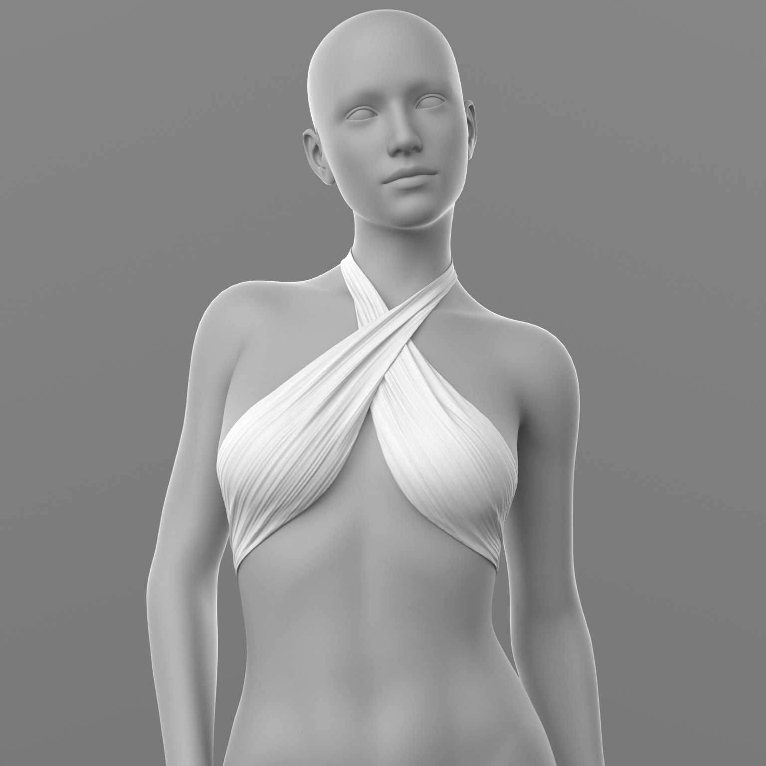 Bandage Top and Skirt Shorts G8 Female by N/A