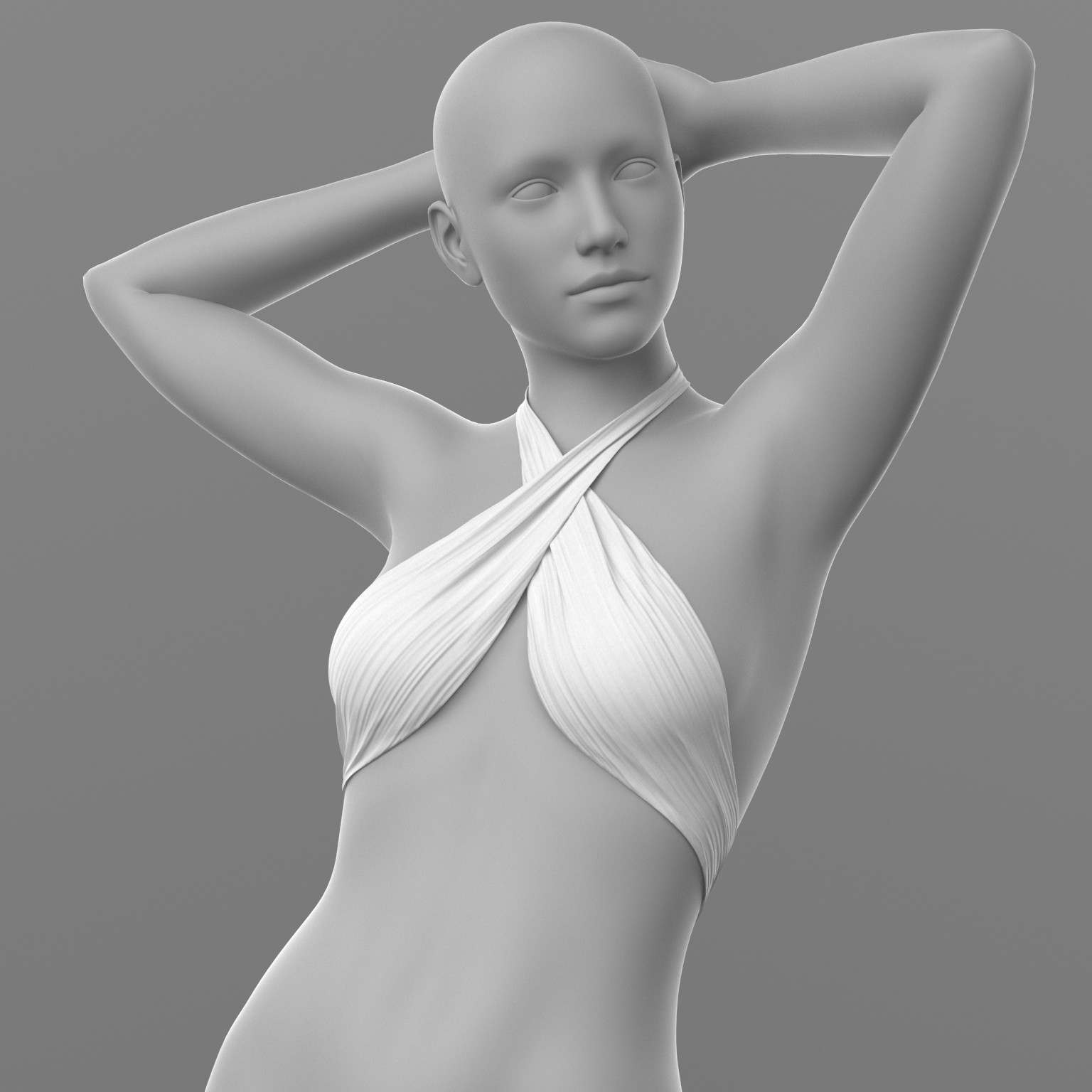 Bandage Top and Skirt Shorts G8 Female by N/A