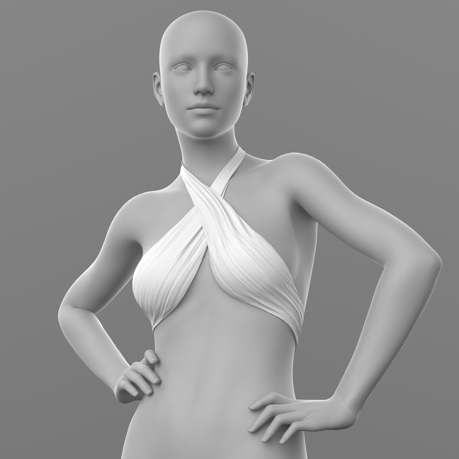 Bandage Top and Skirt Shorts G8 Female by N/A