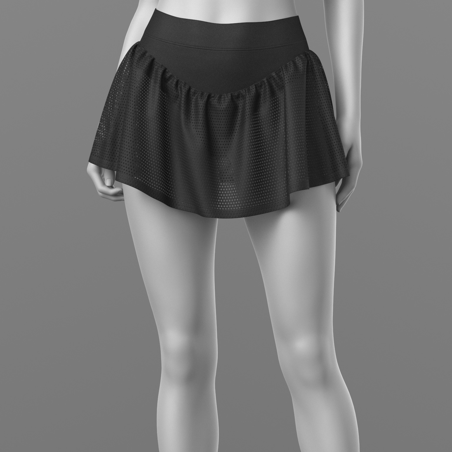 Bandage Top and Skirt Shorts G8 Female by N/A