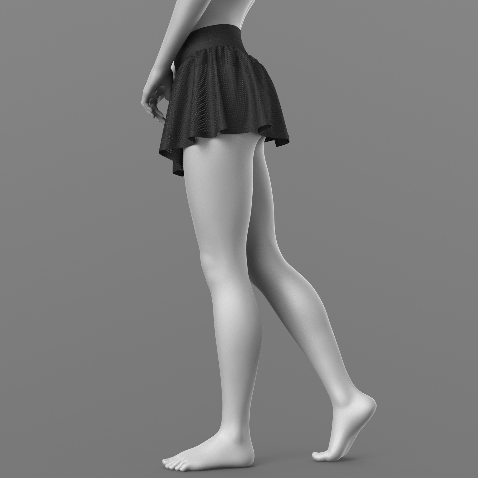 Bandage Top and Skirt Shorts G8 Female by N/A