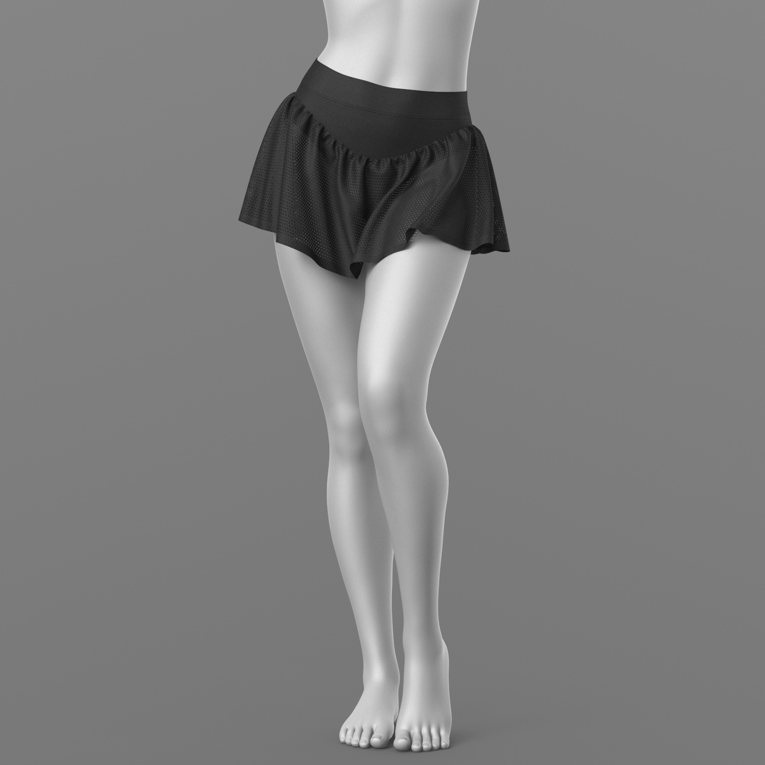 Bandage Top and Skirt Shorts G8 Female by N/A