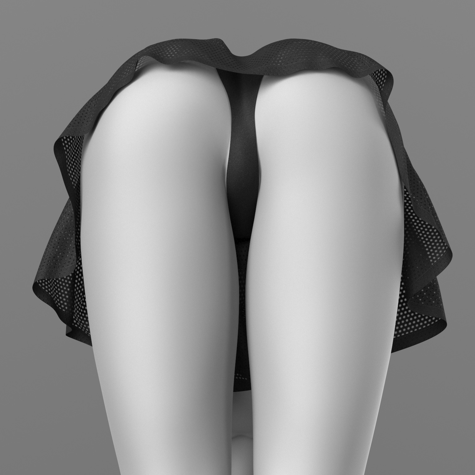 Bandage Top and Skirt Shorts G8 Female by N/A