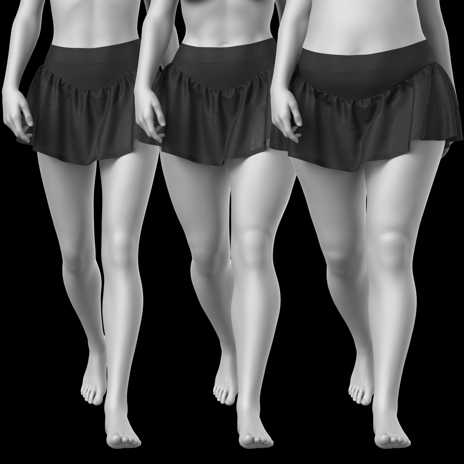 Bandage Top and Skirt Shorts G8 Female by N/A