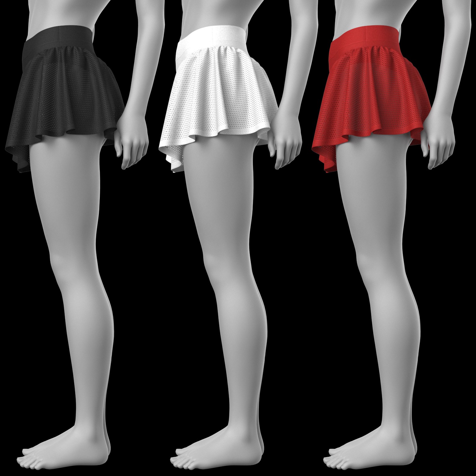 Bandage Top and Skirt Shorts G8 Female by N/A