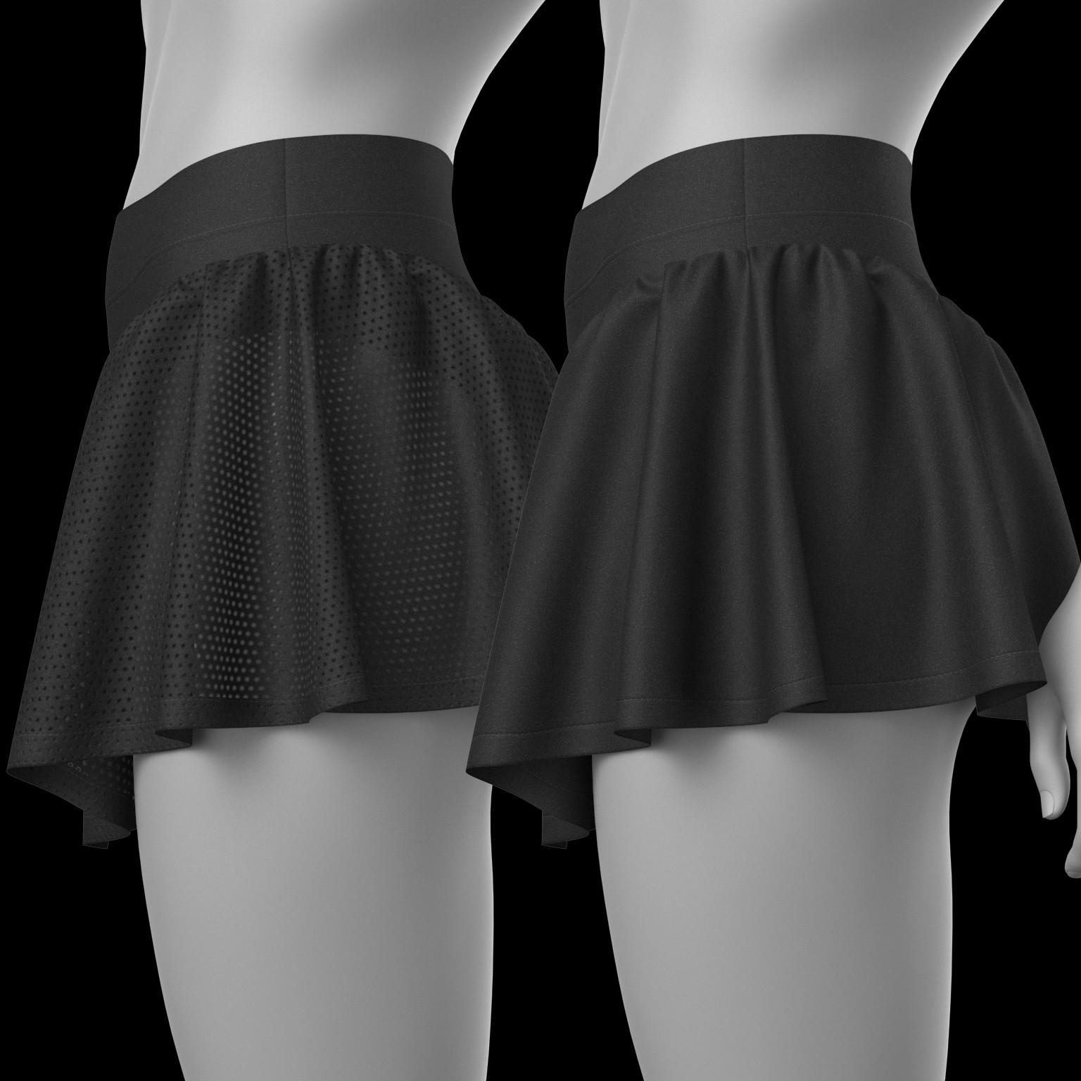 Bandage Top and Skirt Shorts G8 Female by N/A